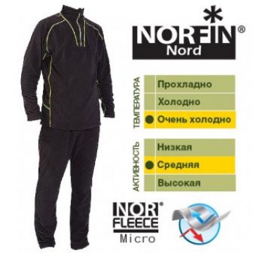 Костюм (термо-белье) NORFIN-NORD (черн.)(разм.: XL)