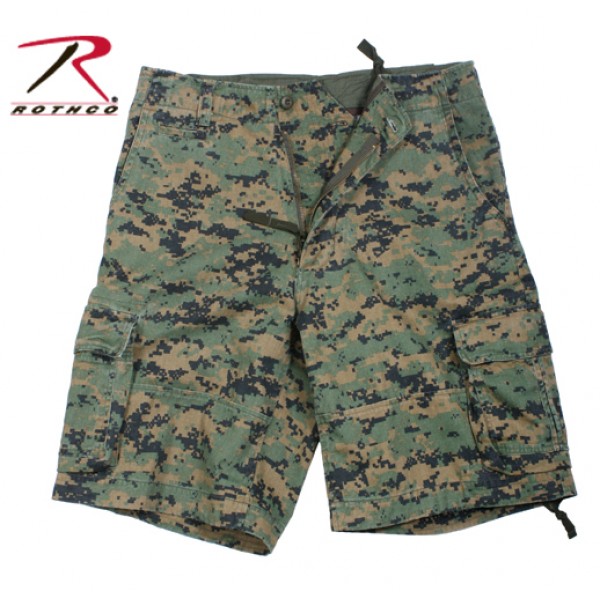 Шорты ROTHCO VINTAGE INFANTRY UTILITY (Woodland Digital Camo) #L