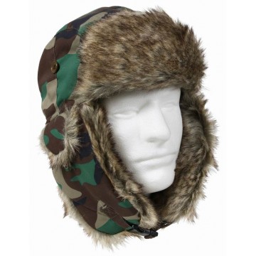 Шапка ROTHCO FUR (Woodland Camo) #7