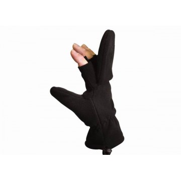 Перчатки-Варежки ROTHCO FLEECE FINGERLESS SNIPER (Black) #XL