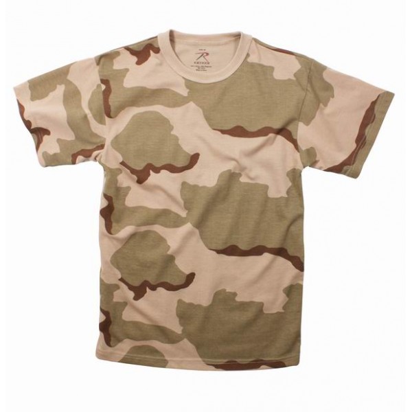 Майка ROTHCO MILITARY (короткий рукав)(poly/cotton)(Desert Camo) #S