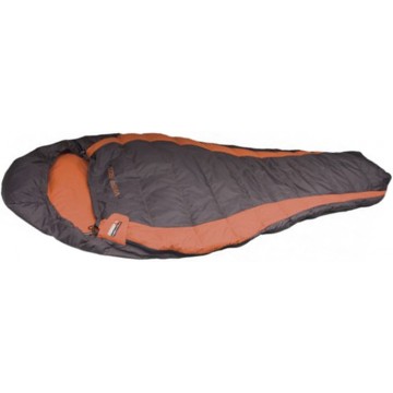 Спальный мешок HIGH PEAK VIPER DOWN 600 (210x82/52см)(0,65кГ)(-2/+14ºС)(темно-серый/оранжевый)