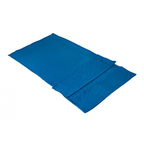 Вкладыш для спального мешка HIGH PEAK DOUBLE-LICATA (225x180см)(0,75кГ)(синий)