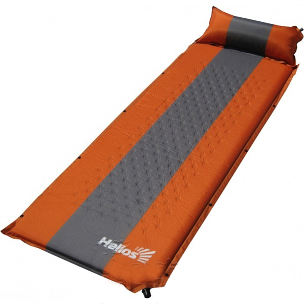 Коврик самонадувающийся ТОНАР HELIOS с подушкой HS-004P (30-170x65x4см)(вес: 1,70кг)