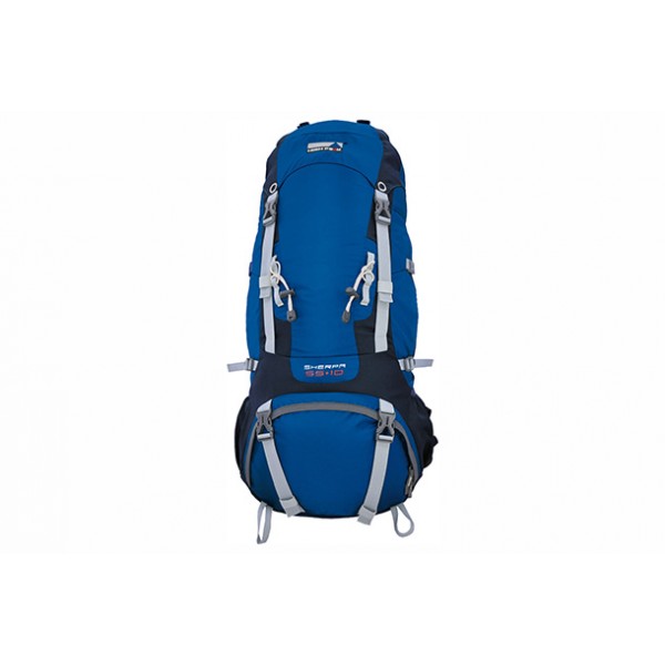 Рюкзак HIGH PEAK SHERPA 65+10 (65+10л.)(2,04кГ)(синий/темно-серый)