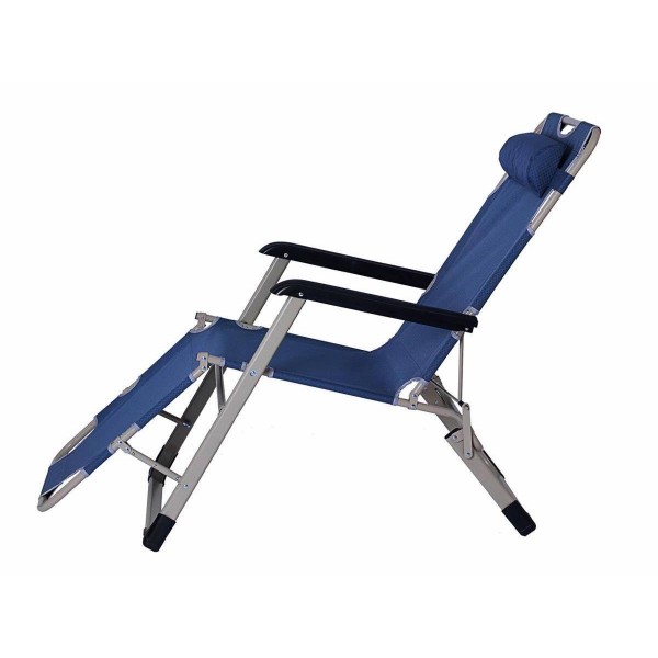 Кресло-шезлонг ТОНАР HELIOS PR-HF10471-4 (синий)(178х60х95)(нагрузка: 130кг)(7кг)