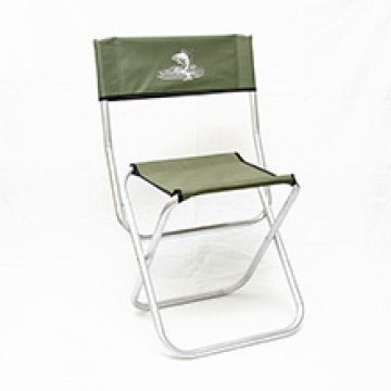 Складной стул со спинкой МАХ (46х35х45см)(выс.80)(1,19кГ)(труба алюмин. Ø22х1,2мм)(макс.нагрузка: 120кГ)(олива)