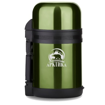 Термос АRСTIСA UNIVERSUM (1,0л) (24ч) (металл/эмаль)-болотный
