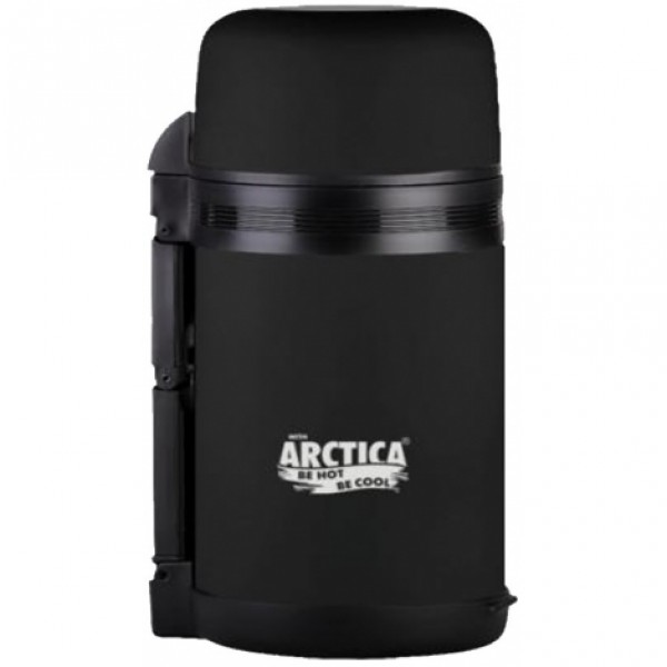 Термос АRСTIСA UNIVERSUM (1,0л) (20ч) (металл/эф.шелка)-черный