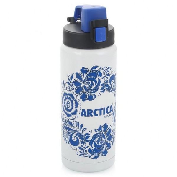 Термос ARCTICA СITYTERM RUSSIAN (0,5л)(8ч)(металл)-белый/синий