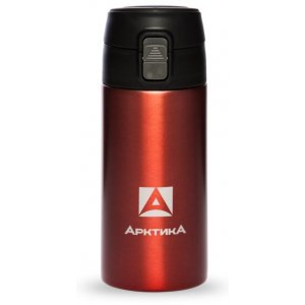 Термос ARCTICA  DRINK (0,35л)(6ч)(металл)(с поилкой)-красный