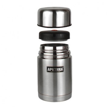 Термос АRСTIСA FOOD (0,75л) (12ч)(чехол)(металл)-серебристый
