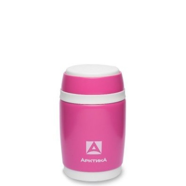 Термос-бочонок  АRСTIСA FOOD (0,48л) (8ч)(ложка)(металл)-розовый