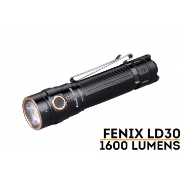 Фонарь FENIX LD30 (1600лм)(59г.)(от 1шт.18650, в комплекте)