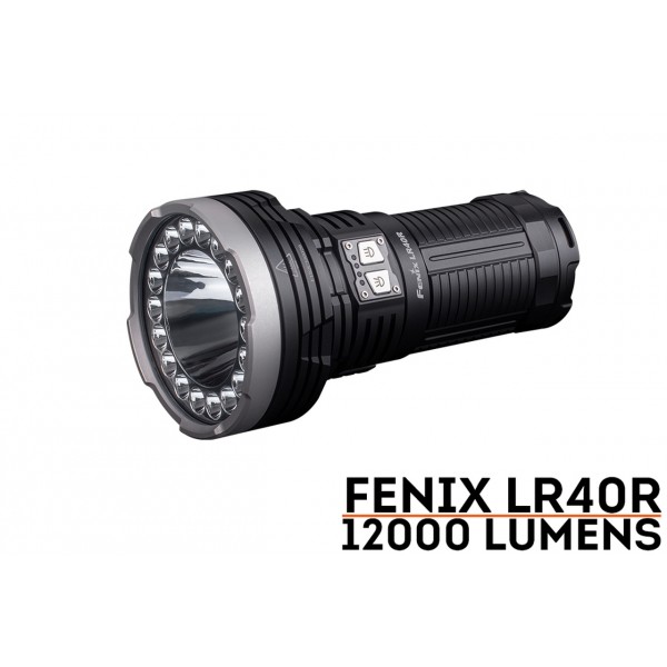 Фонарь FENIX LR40R (12000лм - 773м)(500г.)(аккум. 12000mAh)