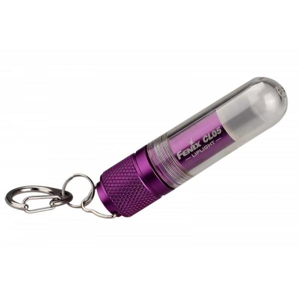 Фонарь FENIX CL05 фиолетовый (8лм)(светодиод: 3 цвета)(12,8г.)(от 1шт.AAA)