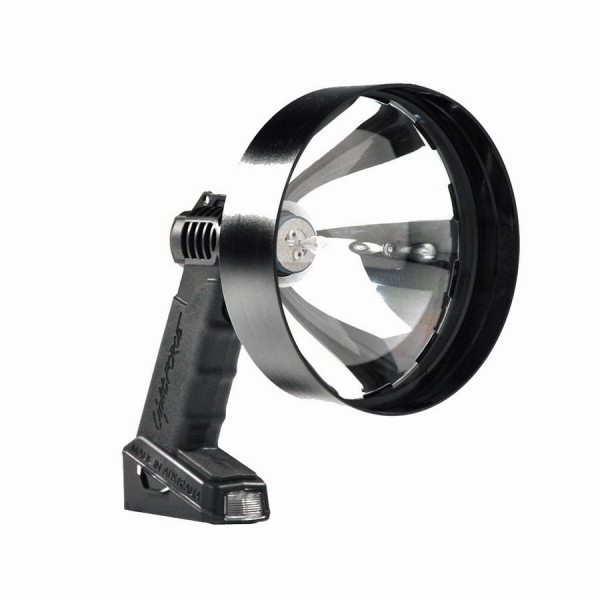 Фонарь-прожектор LIGHTFORCE Mод. ENFORCER-140 (12V) 120.900cd (дальность: 450м-1 Lux)(лампа-GL07: 75W), контакты: прикуриватель