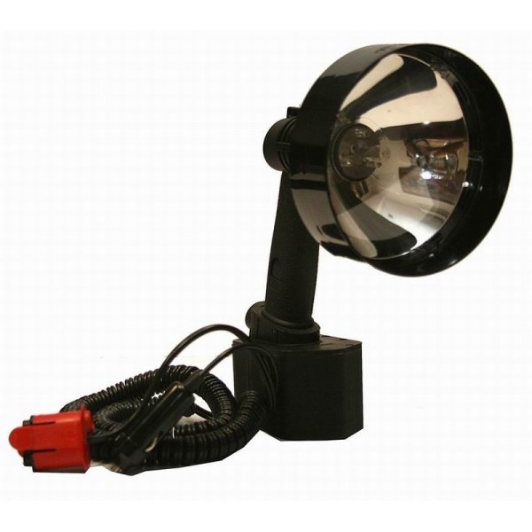 Фонарь-прожектор LIGHTFORCE Mод. ENFORCER-140-VDE-LED (12V) 160.000cd (дальность: 350м-1 Lux)(лампа-GL14: 30W + 3 cветодиода) c аккумулятором
