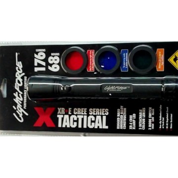 Фонарь LIGHTFORCE Mод. TACTICAL 30 XRE LED 3C (176 Lum)(черный)(в блистере)