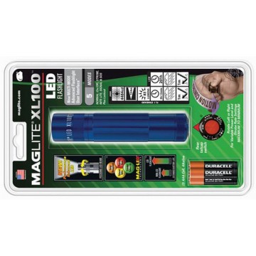 Фонарь MAGLITE LED XL100 3xAAA (105 Lum)(7916cd)(178м)(5ч45м/209ч)(с 3-мя батарейками)(синий)(в блистере)