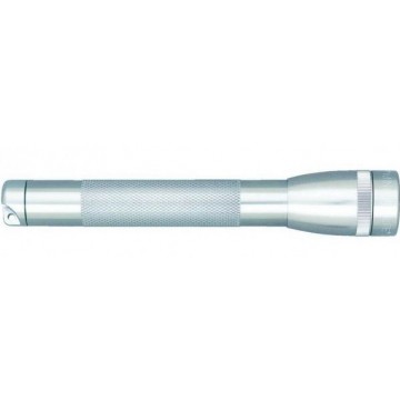 Фонарь MINI MAGLITE LED PRO+ 2xAA (245 Lum)(5600cd)(150м)(2ч15м/27ч)(с 2-мя батарейками и чехлом)(серебристый)(в блистере)