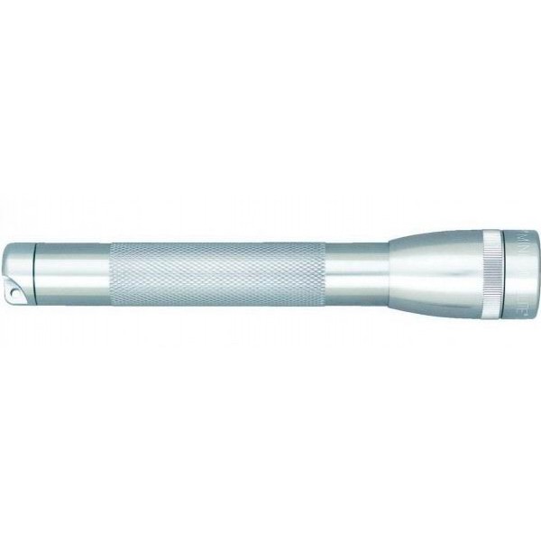 Фонарь MINI MAGLITE LED PRO+ 2xAA (245 Lum)(5600cd)(150м)(2ч15м/27ч)(с 2-мя батарейками и чехлом)(серебристый)(в блистере)