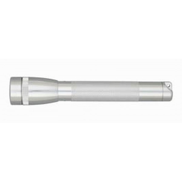 Фонарь MINI MAGLITE 2xAA (14 Lum)(2305cd)(96м)(5ч15м)(с 2-мя батарейками)(серый)(в пластиковом футляре)