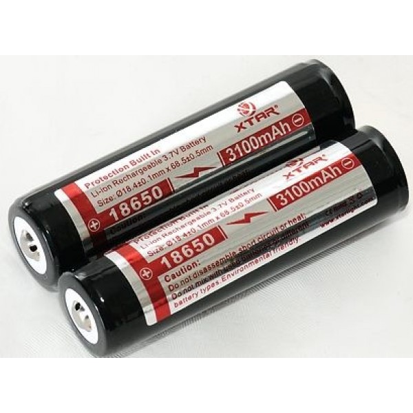 Аккумулятор (Li-ion) CYTAC 18650-3100 (3.7V)(3100mAh)(PCB)
