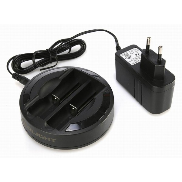 Зарядное устройство OLIGHT OMNI-DOK (AC: 100-240V + DC: 12V) для аккумуляторов: 18650 Li-ion, 17670 Li-ion, 16340 Li-ion, RCR123 Li-ion, 14500 Li-ion, AA Ni-MH/Ni-CD, AAA Ni-MH/Ni-CD