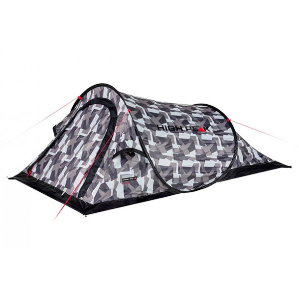 Палатка HIGH PEAK CAMPO 2 (2-x местн.)(220x120x90см)(1,41кГ)(нагрузка: 1.500мм)(серый камуфляж)