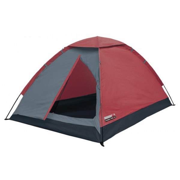 Палатка HIGH PEAK SISKIN 2 (2-x местн.)(230x120x90см)(1,70кГ)(нагрузка: 3.000мм)(оливковый/красный)