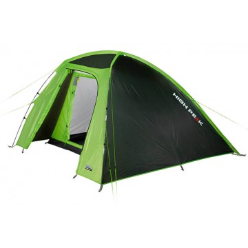 Палатка HIGH PEAK RAPIDO 3.0 (3-x местн.)(180+60x210x135см)(3,95кГ)(нагрузка: 3.000мм)(темно-зеленый/cветло-зеленый)