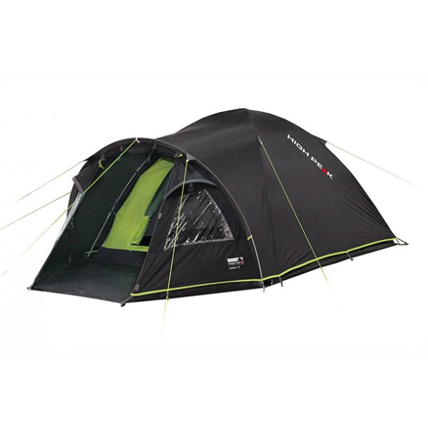 Палатка HIGH PEAK TALOS 4 (4-x местн.)(220+100x240x130см)(5,75кГ)(нагрузка: 4.000мм)(темно-серый/зеленый)