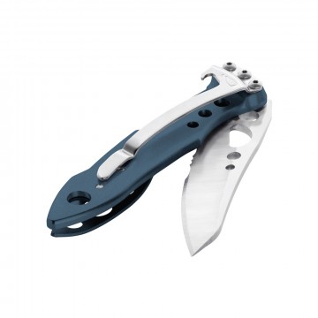 Складной нож LEATHERMAN SKELETOOL KBx DENIM (2^) - лезвие Combo (420HC): 6,6см, фиксатор, клип (вес: 37г.)
