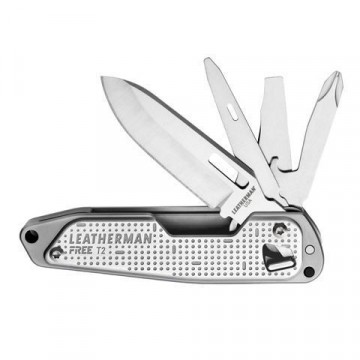 Складной нож LEATHERMAN FREE T4 (12^) - лезвие (420HC): 5,6см, фиксатор (вес: 122г.)