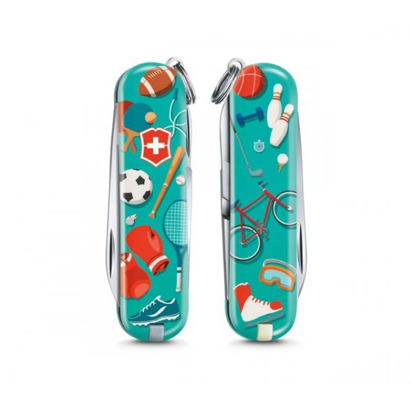 Нож VICTORINOX CLASSIC SPORTS WORLD (ограниченный выпуск 2020г)(58мм) - 7 функций