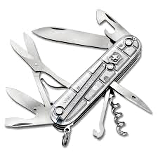 Нож VICTORINOX CLIMBER SILVERTECH TRANSLUCENT (91мм) - 14 функций