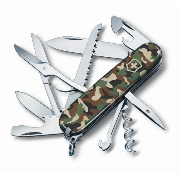 Нож VICTORINOX HUNTSMAN CAMO (91мм) - 15 функций