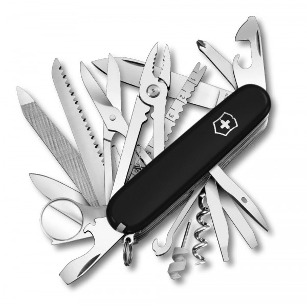 Нож VICTORINOX SWISSCHAMP BLACK (91мм) - 33 функции