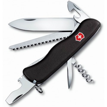 Нож VICTORINOX FORESTER BLACK (111мм) - 12 функций