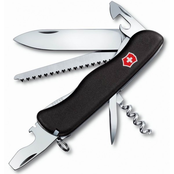 Нож VICTORINOX FORESTER BLACK (111мм) - 12 функций