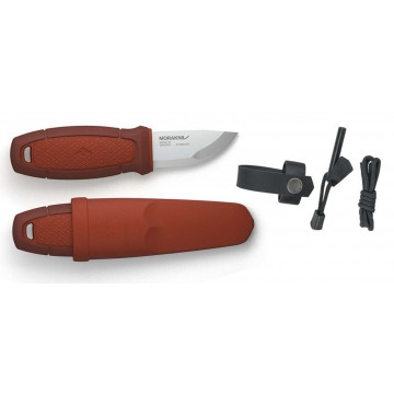 Нож MORAKNIV ELDRIS RED KIT (паракорд + огниво в компл.) - лезвие (12C27 stainless): 5,9см, толщина клинка: 0,2см, общая длина: 14,3см (чехол: полимер)