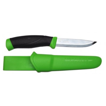 Нож MORAKNIV COMPANION GREEN - лезвие (12C27 stainless): 10,4см, толщина клинка: 0,25см, общая длина: 21,9см (чехол: полимер)