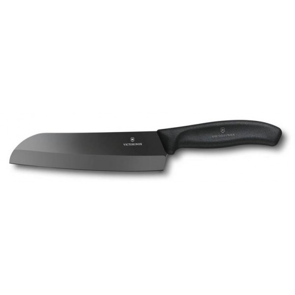 Столовый нож VICTORINOX SANTOKU CERAMIC BLACK #7.2533.17G (17см)