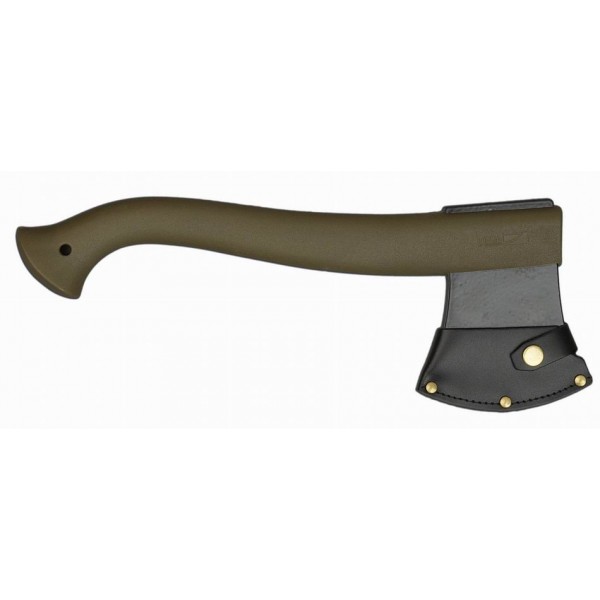 Топор MORAKNIV OUTDOOR AXE GREEN - лезвие: 10,9см, толщина клинка: 0,60см, общая длина: 33,0см (чехол: кожа)(вес: 500г.)