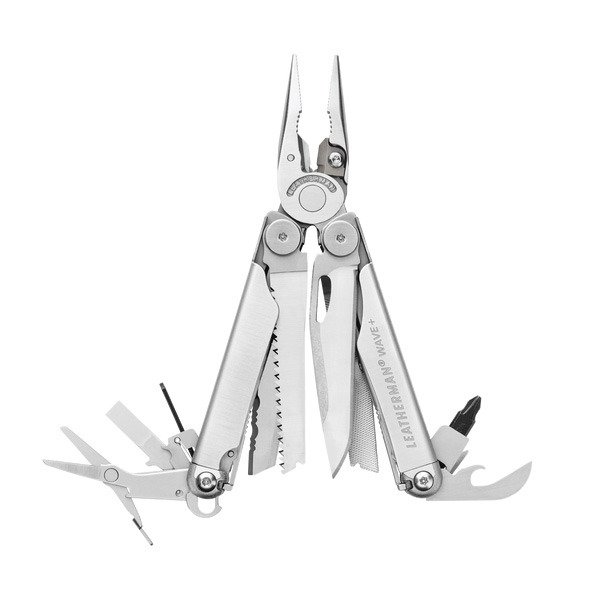 Мультиинструмент LEATHERMAN WAVE+ (18^)(10см)(241г.)(чехол: кожа HERITAGE)