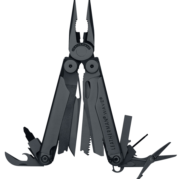 Мультиинструмент LEATHERMAN WAVE+ BLACK (18^)(10см)(241г.)(чехол: нейлон MOLLE-BLACK)