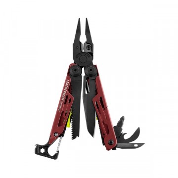 Мультиинструмент LEATHERMAN SIGNAL BLACK CRIMSON (19^)(11,4см)(212г.)(чехол: нейлон BLACK L)