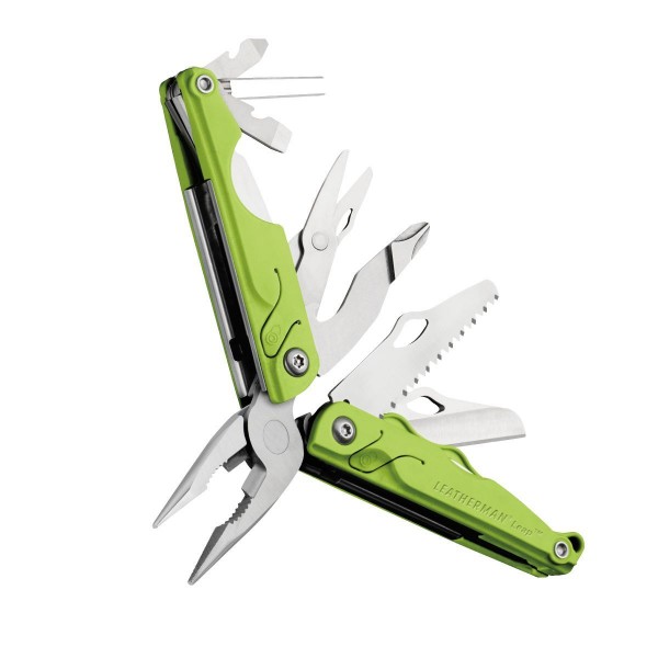 Мультиинструмент LEATHERMAN LEAP GREEN (13^)(8,25см)