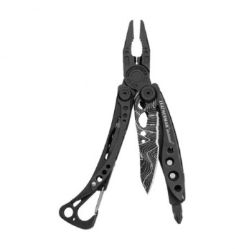 Мультиинструмент LEATHERMAN SKELETOOL BLACK TOPO (7^)(10см)(142г.)